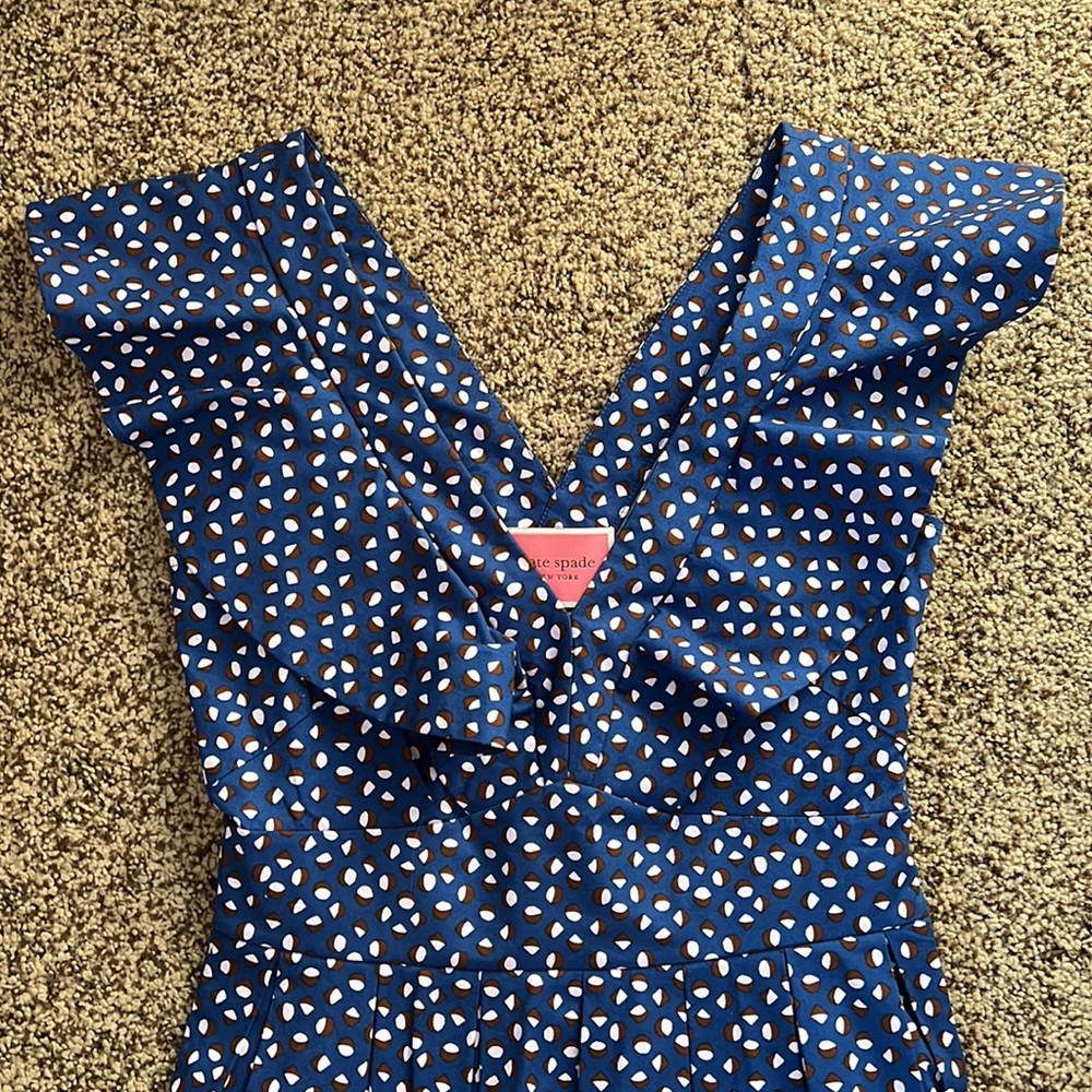 ♠️ Kate Spade geo dot poplin dress ♠️ - Picture 4 of 10